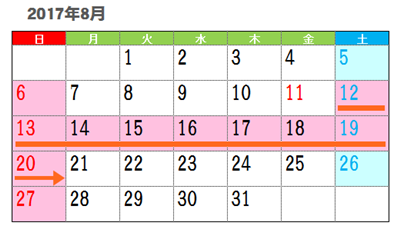 2017年お盆自動車工場